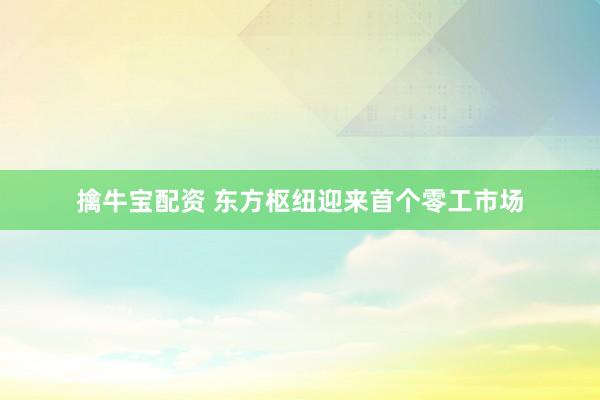 擒牛宝配资 东方枢纽迎来首个零工市场