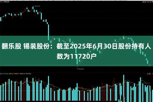 翻乐股 锡装股份：截至2025年6月30日股份持有人数为11720户